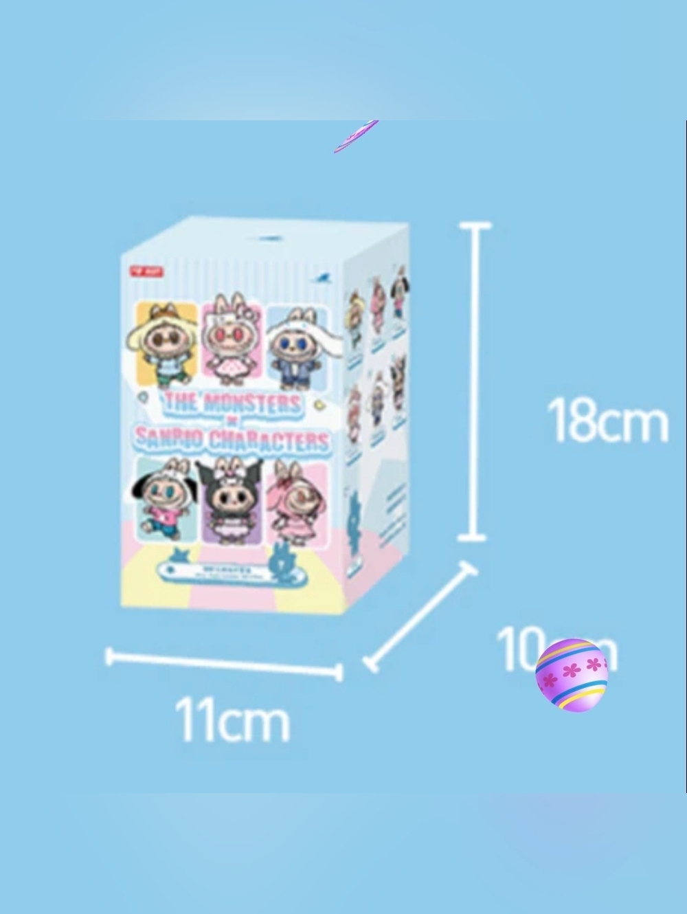 THE MONSTERS X Sanrio Characters Series Vinyl Plush Pendants "Kuromi" - Picture 12 of 12